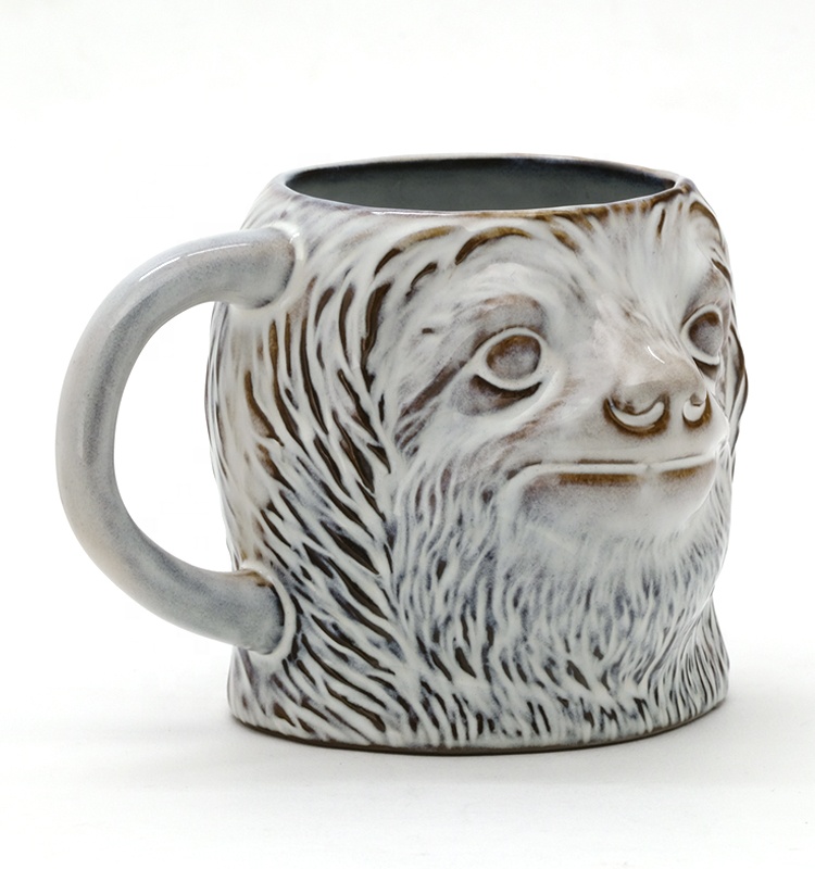 New product 2025 3d CUP animal decoration ceramic coffee 3D mug cup