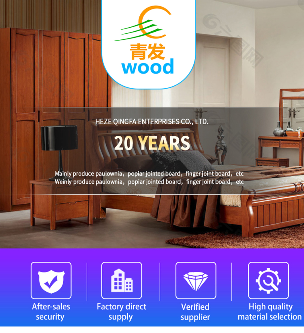 Moisture Content 8%-12% Finished Paulownia Timber for Total Solution Project Solutions