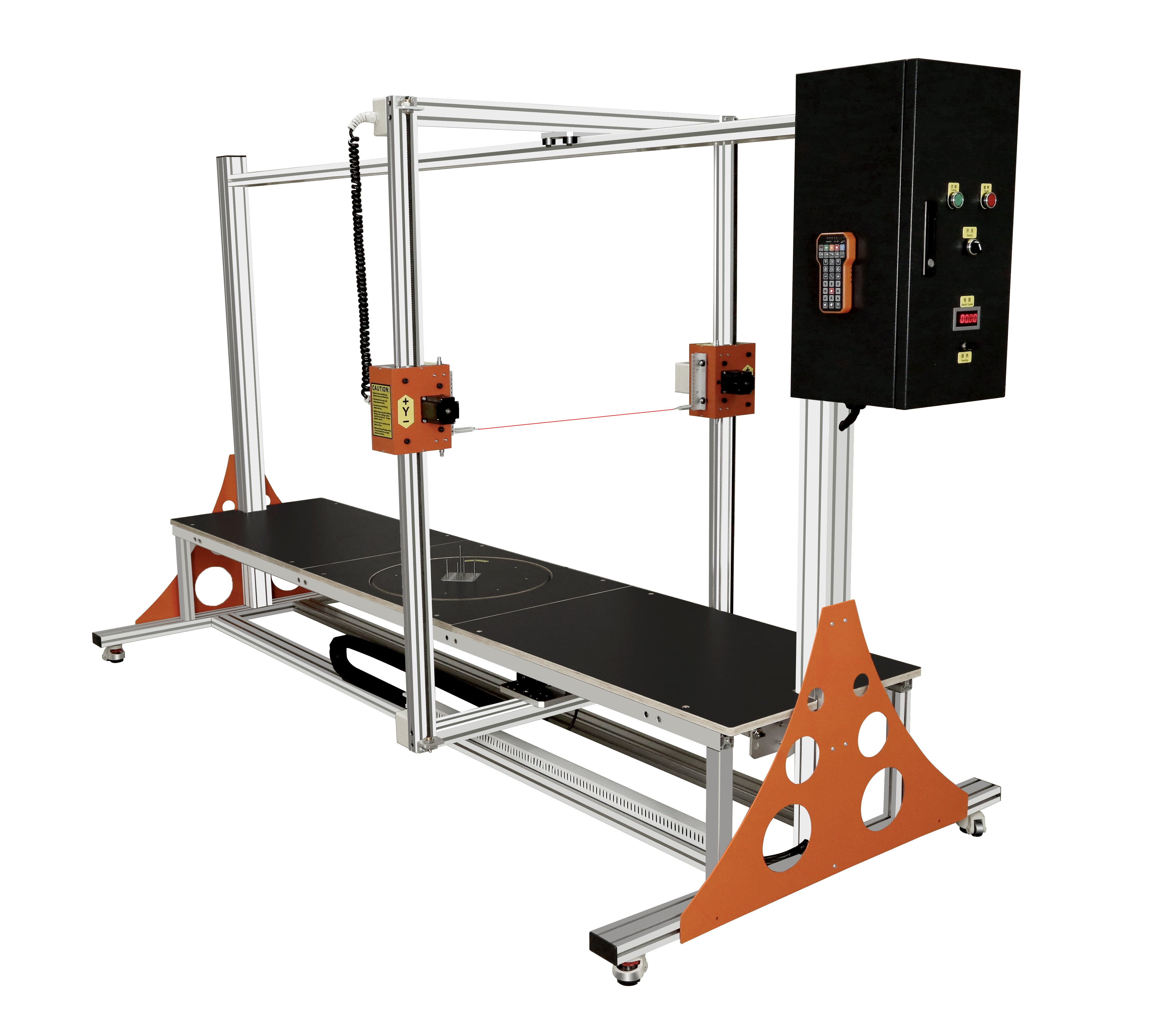 CNC Electric Hot Wire Foam Cutter Machine Moves With Four Axes