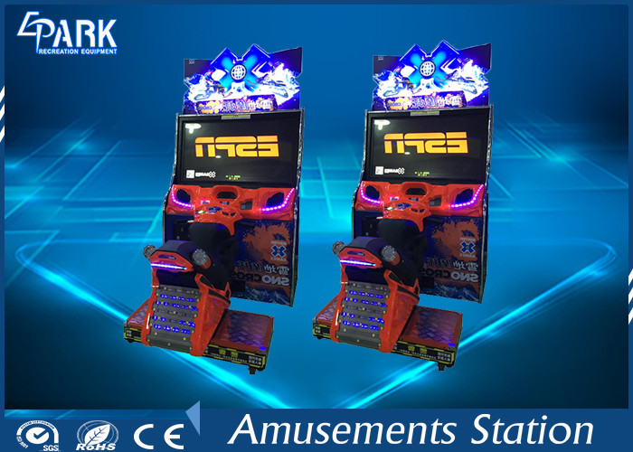 Fashion Appearance Racing Game Machine Coin Operated Snow Cross Motorcycle For Kids
