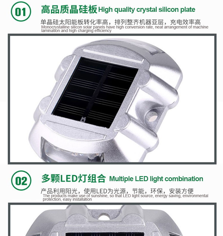 High Visible LED Solar Reflective Cat Eye Road Studs Made In with ROHS Certification