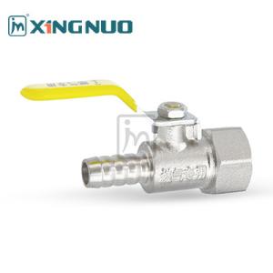 China long straight handle single nozzle plating HEX female Forged Brass Body Brass gas valve directional Control Ball Valve on sale