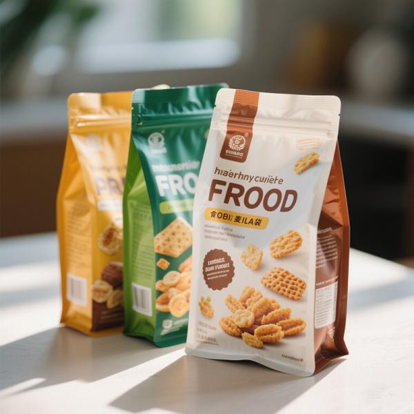 Quality Custom Printed Stand-Up Composite Bags - Full CMYK & Soft Touch Finish for sale