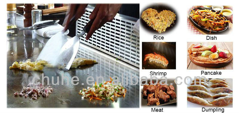 Leading the fashion commercial induction griddle with 8kw