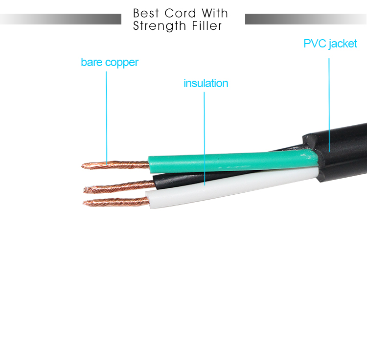 USA 3 Pin Plug to Right Angle IEC C13 Power Cord Cable for Computer 90 Degree C13 Connector