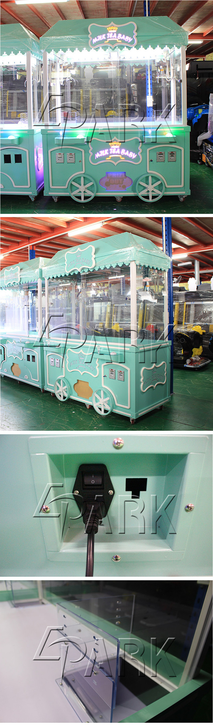 Promotion Prize Arcade Game Machine With Color LED Lights 220V
