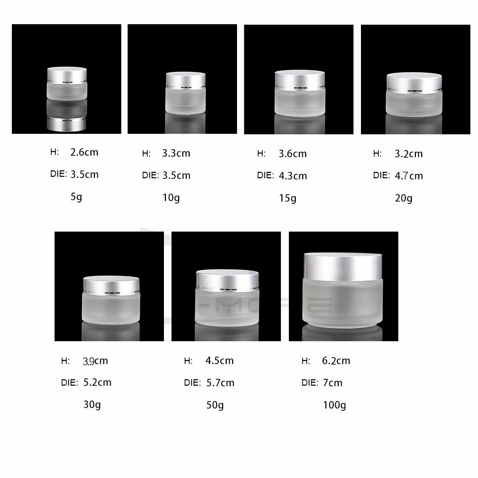 Round Matt PS plastic 5g 10g 20g Cosmetic Cream Jar