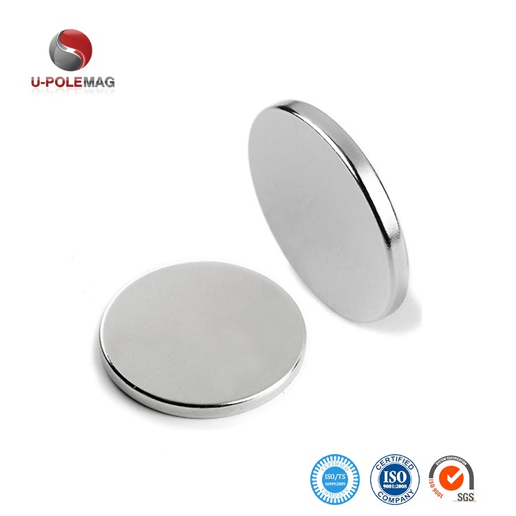 5G Router Thin Disc Magnet with Permanent Nickel Plating and ±5% Tolerance