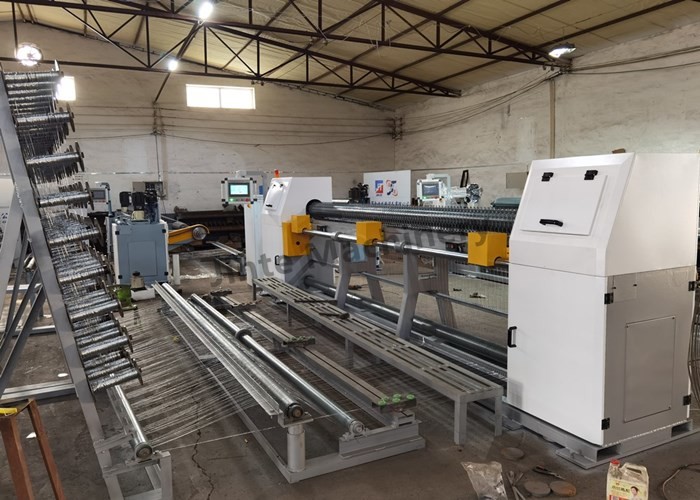 4.5m Plc Chicken Cage 1/2'' Gabion Wire Mesh Machine