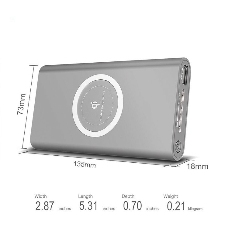 3 In 1 2100mA MAX 2.5W QI Standard Wireless Charging Pad