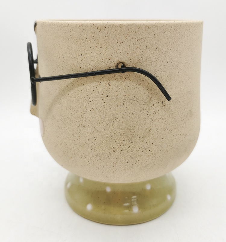 Lovely Instagram 3d Mug Unique BOY Shaped Flower Succulent Pot In Ceramic