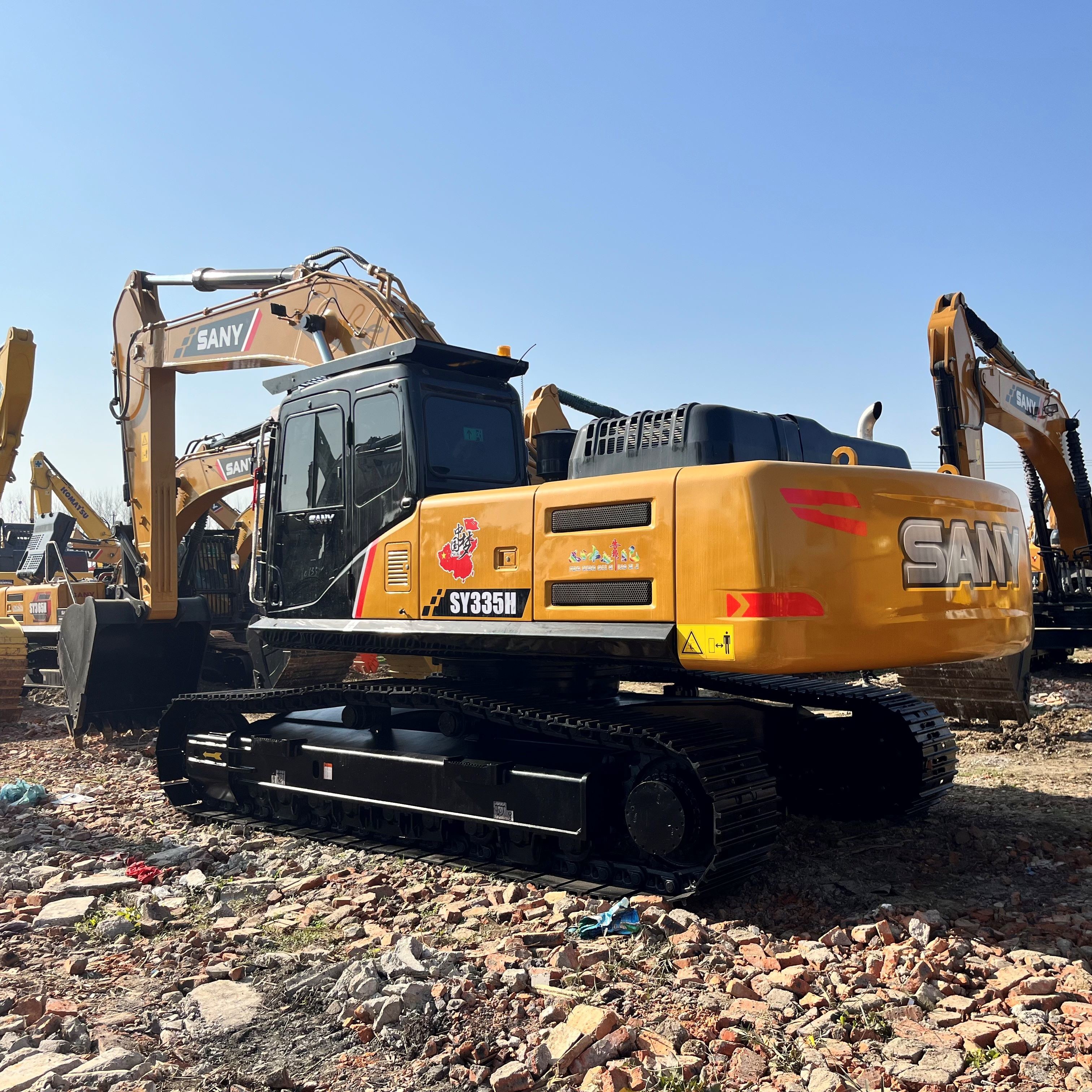 Moving Type Crawler SANY SY335H Used Excavator