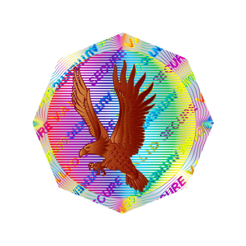 ISO9001 2008 CMYK color Security Hologram Stickers for Certificate