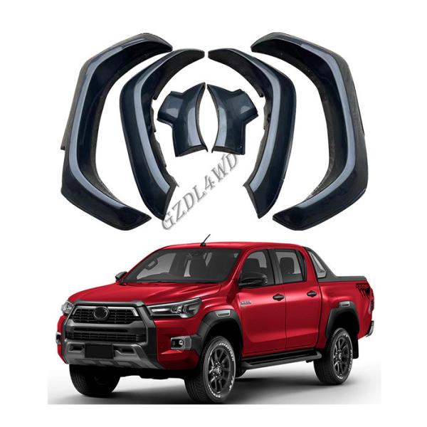 Off Road Car Body Kit Wheel Arch Fender Flares For Hilux Rocco 2020 2021