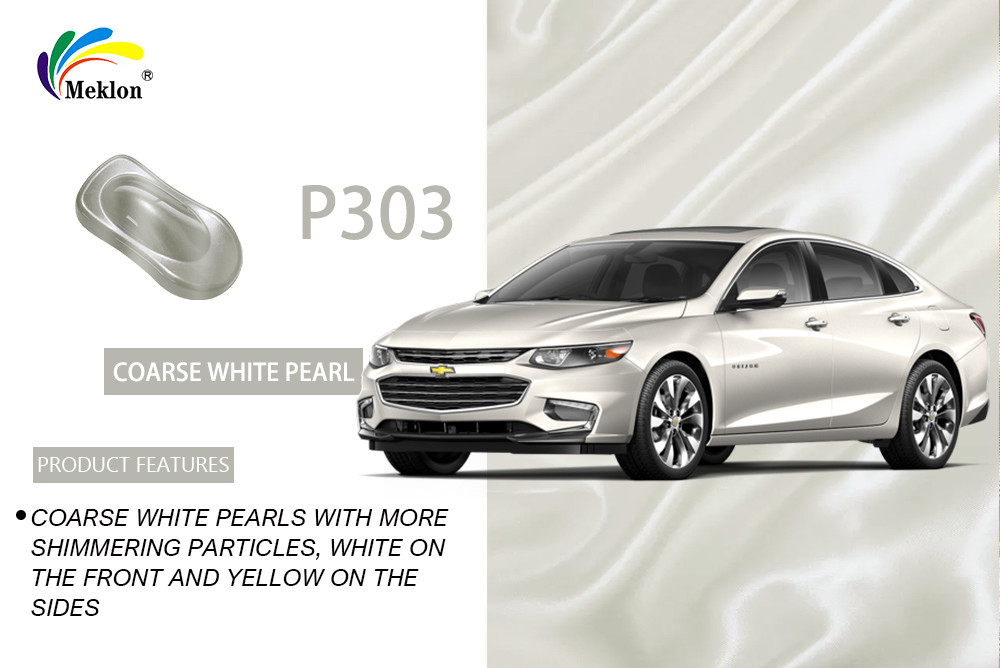 Coarse White Car Pearl Paint UV Resistant 1K Basecoat Practical