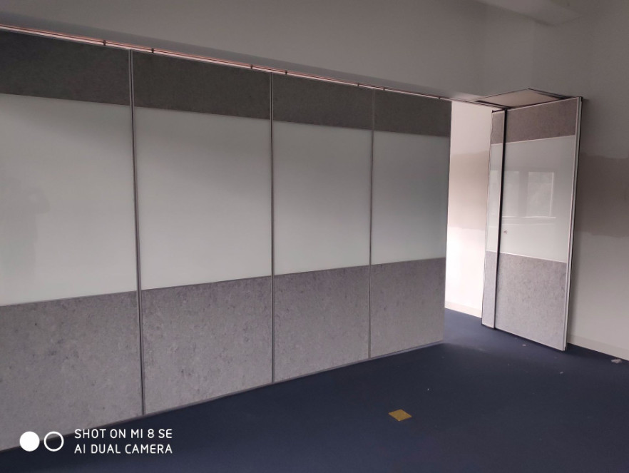 Meeting Room Sliding Soundproof Partition Wall Aluminum Alloy Profile