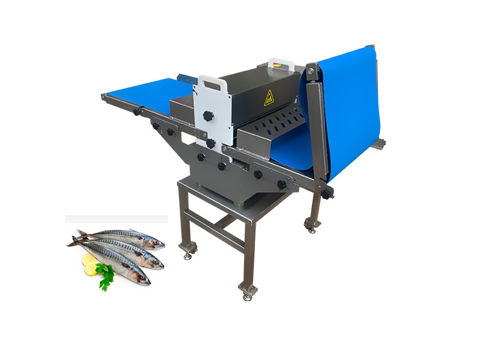 1.1KW Meat Processing Machine Conveyor Belt Type Fresh Chicken Meat Cutting Machine