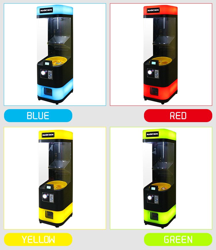 Factory Wholesale Top Quality Coin Operated Magic Box Egg Vending Machine Capsule Toy Vending Machine Gacha Vending Mach