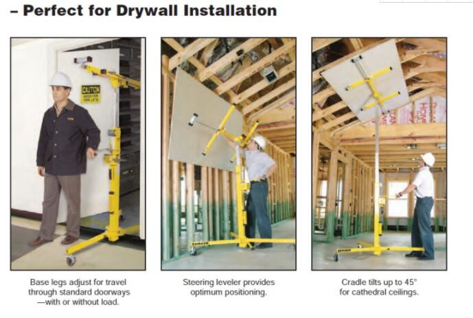 Aluminum Manual Material Lift Equipment 6 Meters 300Kg Loading Capacity