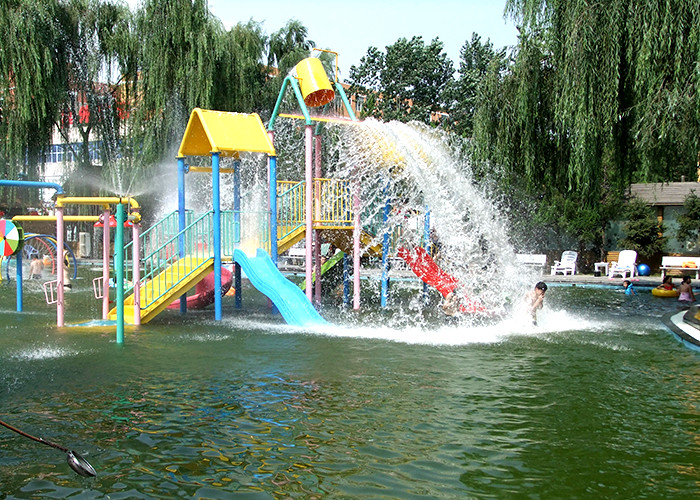 Professional Kids Commercial Playground Equipment Structures With Slide / Climb Net