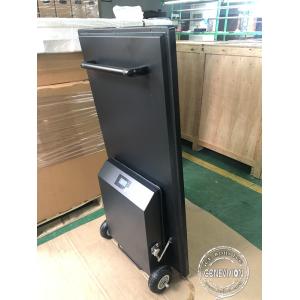 Wireless Battery Portable Kiosk With Foldable Wheels Outdoor