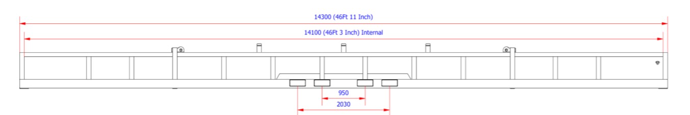 Maximum Payload 12000KGS 39ft to 76ft Galvanized LR Certified DNV 2.7-1 Standard Open Top DNV Offshore Cargo Basket