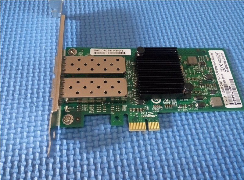 1000Mbps PCI Express x1 Dual Port SFP Fiber Optic Network Interface Controller LC Fiber Server Network Interface Adapter