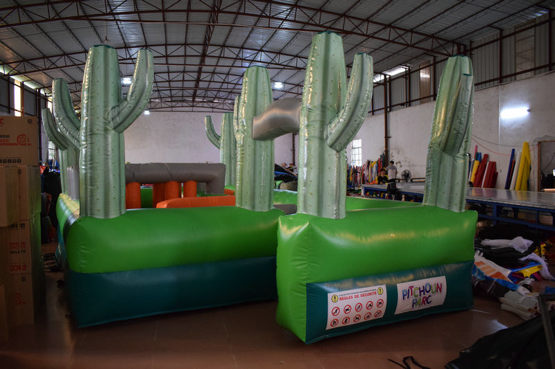 Small Wild West Inflatable Sport Games / Inflatable Obstacle Course For Kids Under 5 Years
