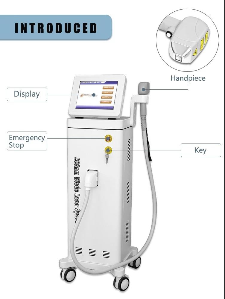 diode laser 808nm hair removal machine for sale / 808nm diode hair removal laser equipment LF-647A