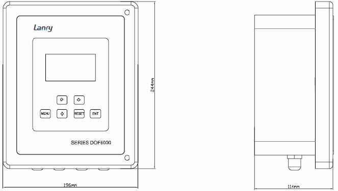 200-6000mm Channel Area Velocity Flow Meter , Doppler Type Ultrasonic Flow Meter