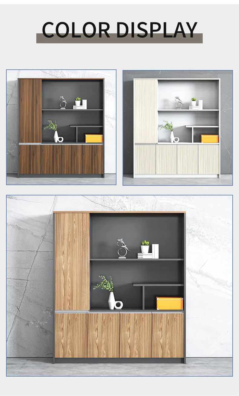 MFC Wood President Office Background Bookcase Display Shelf for Deluxe Furniture