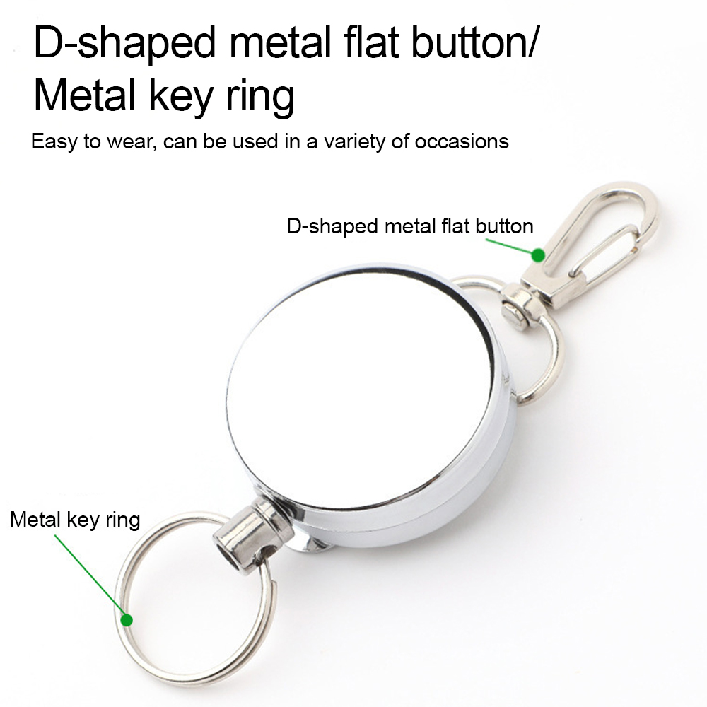 Deyi 60cm Metal Cord Badge Reel