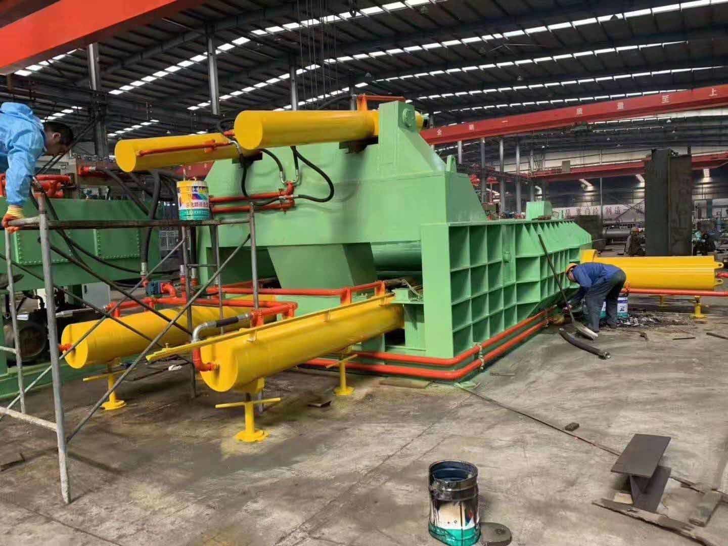 Hydraulic Plastic Metal Briquetting Press Machine Automatic Baler