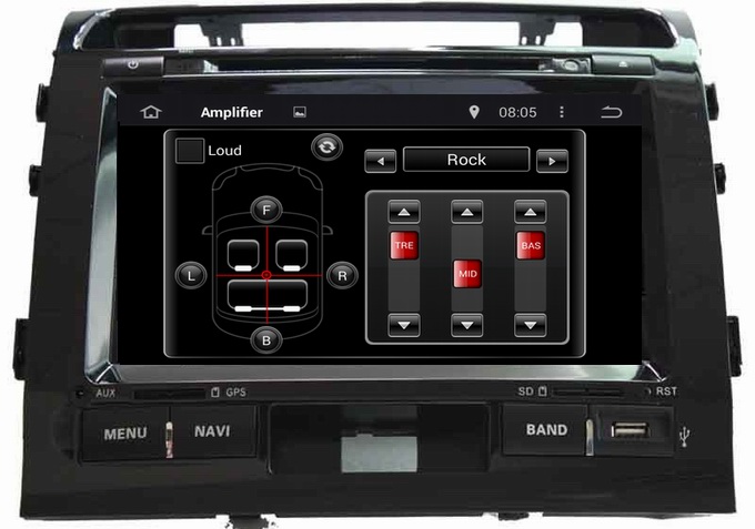Ouchuangbo Car Stereo GPS Sat Nav Media Player for Toyota Land Cruiser 2008-2010 Pure Android 4.4 System OCB-9006D