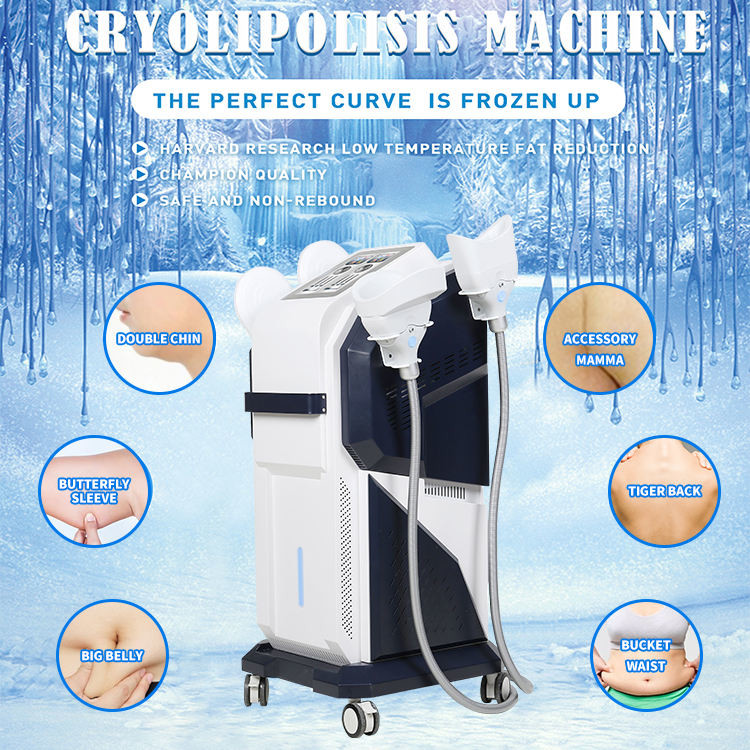 4 Handles Cryo Body Skin Tightening Machine Cellulite Reduction