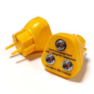  1M Ohm Resistor Antistatic ESD Earth Bonding Plug Plastic Manufactures