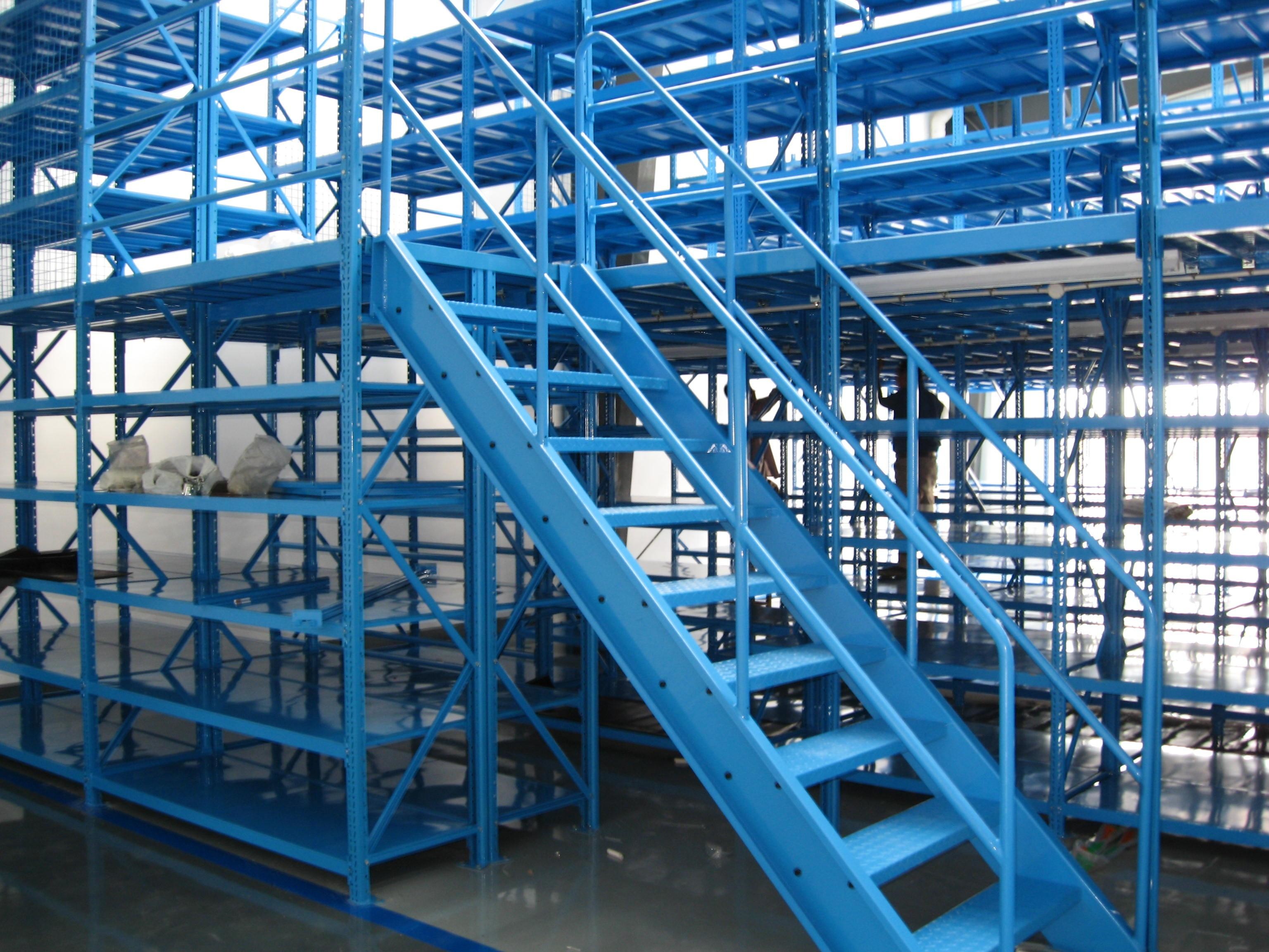 Steel Mezzanine Heavy Duty Shelf Customized Storage Tire Racking