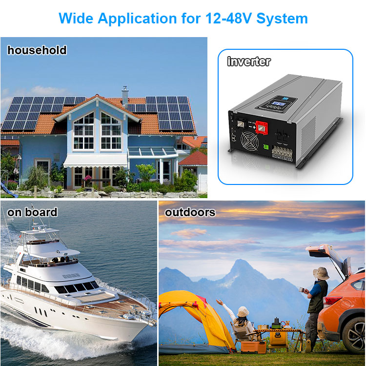 3KVA Pure Sine Wave Inverter Charger 3000W For DC24V 36V AC110V 220V 240V Output Type
