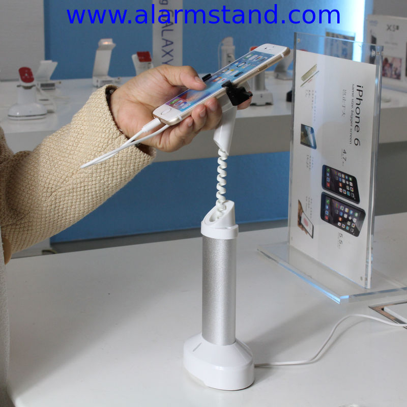 COMER anti-theft alarm sensor cable lock for desk display holder Gripper security mobile display