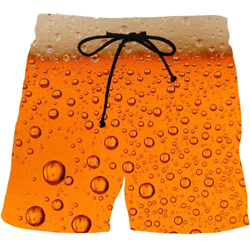 Anti UV Custom Swim Trunks Digital Sublimation Printing Shorts For Men Breathable