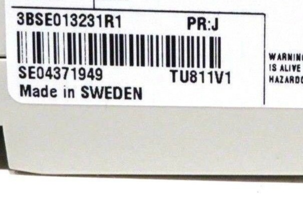 ABB 3BSE013231R1 Compact Module Termination Unit TU811V1 250V 3A MAX