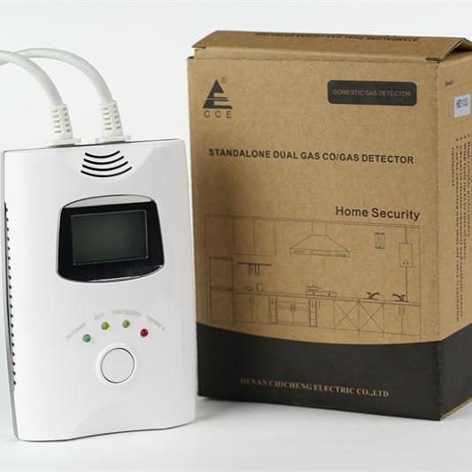 Quality Carbon monoxide detector with 9V back up battery and LCD screen for home use for sale