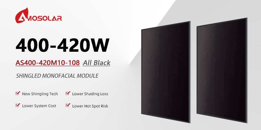 108 Cells 6x18 Half Cell All Black Mono Solar Panel 400W 405W 410W 415W 420W for Your