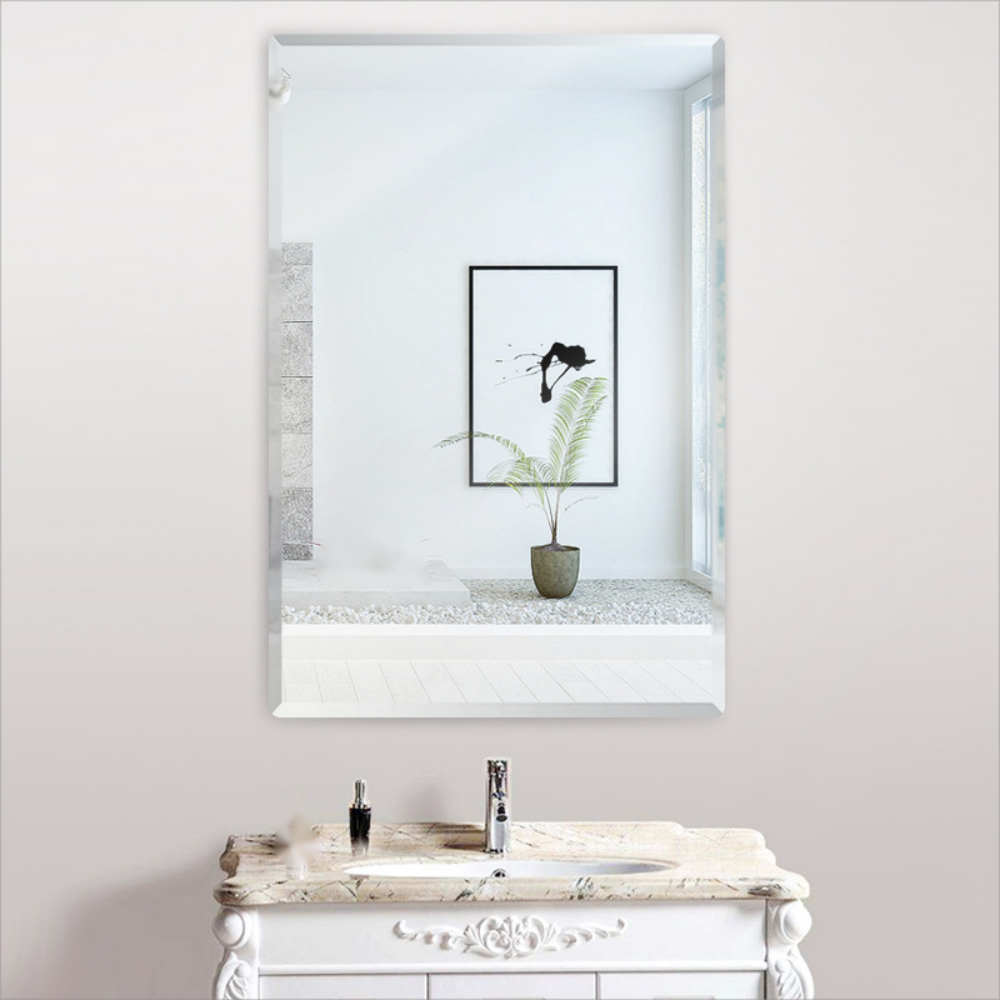 Bathroom Oval Hair Salon Wall Mirror with Custom Modern Design and Free Standing Style
