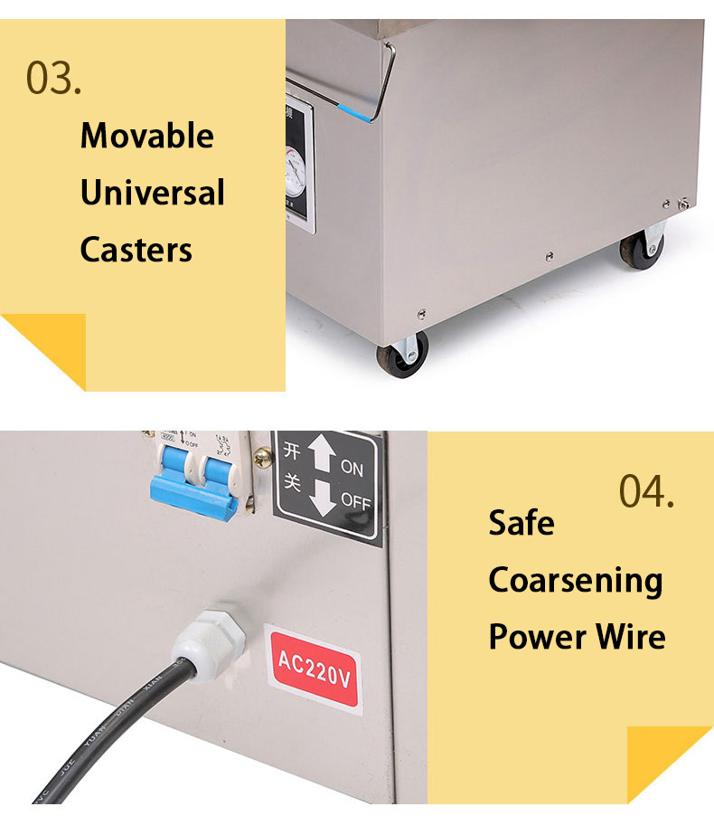 DUOQI DZ-450 Table Type Single Chamber Vacuum Packer for Small Food Items 46000 mm Size