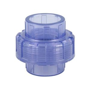 Socket Thread Clear Transparent UPVC PVC Valve Union Fitting DN15 To DN100