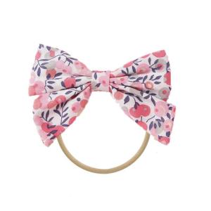  Butterfly Elastic Baby Headband Printed Kid Gift Manual Hair Accessories 9*6cm Manufactures