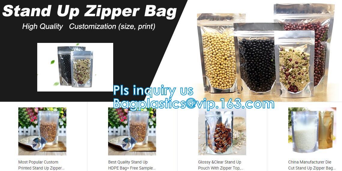 clear opp/cpp three side seal bag for beans,biscuits,cookies,pp cpp self-adhesive poly bag with glue tape,CPP BOPP plast