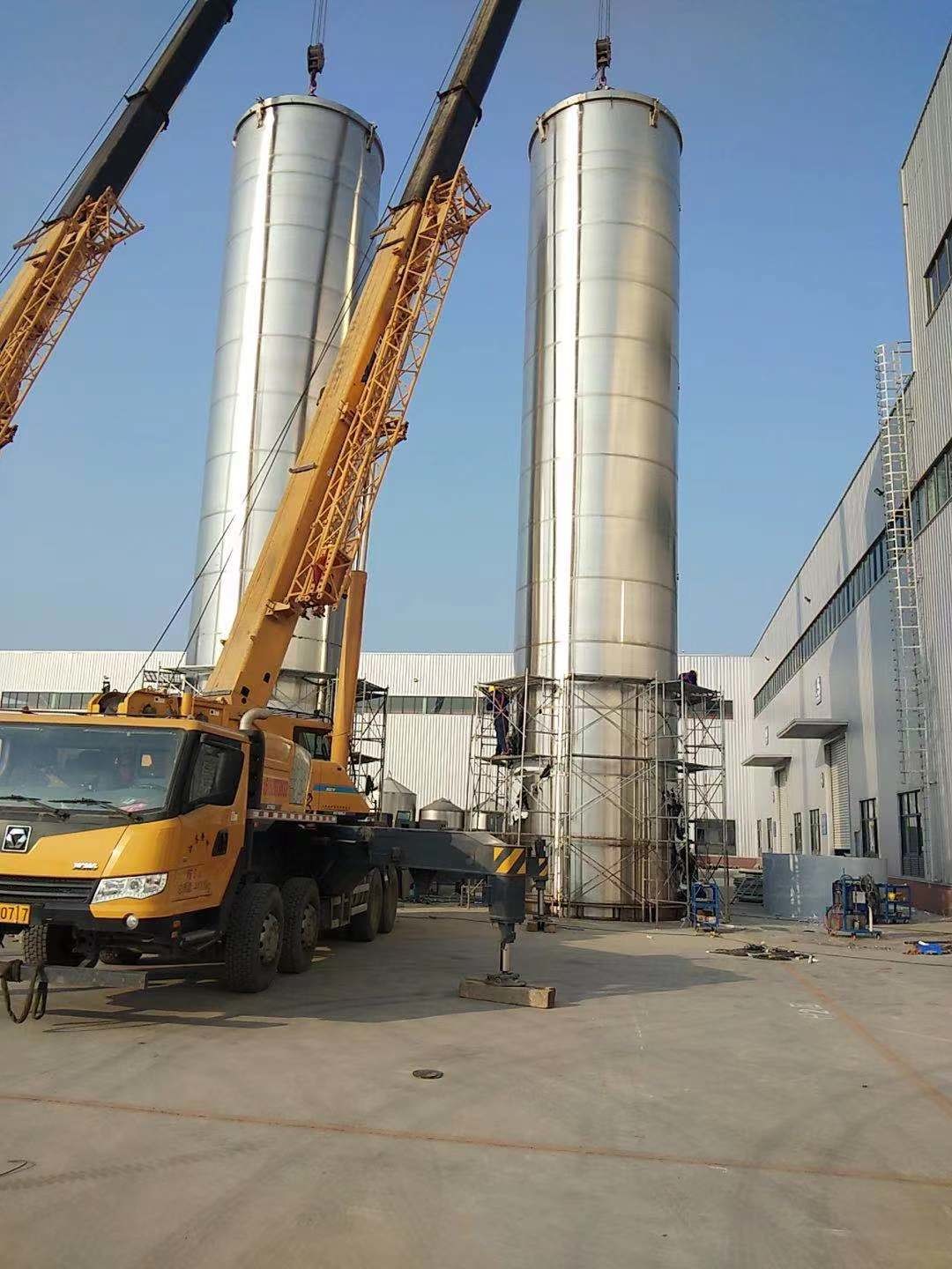 Cooling Medium Outdoor Stainless Steel Water Tank For Food Phamacy Factory