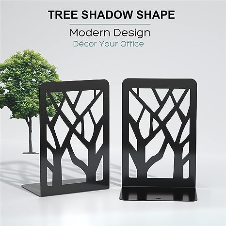 Installation Type Wall Mounted Floating Shelves with Tree Design Book Ends